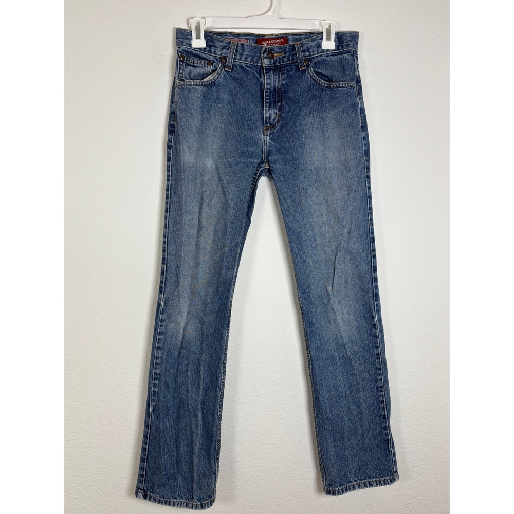 Arizona Jean Co Original Straight Leg Jeans Medium Wash Blue 100% Cotton 18R